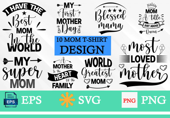 Mom T-Shirt Design, Mom Svg Bundle Review