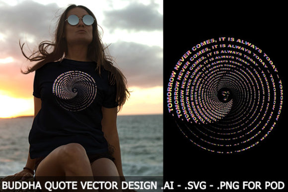 Review: Motivational Buddha Quote Design Vector